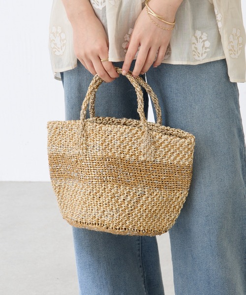 「COLLAGE GALLARDAGALANTE」 かごバッグ FREE ゴールド レディース_画像9