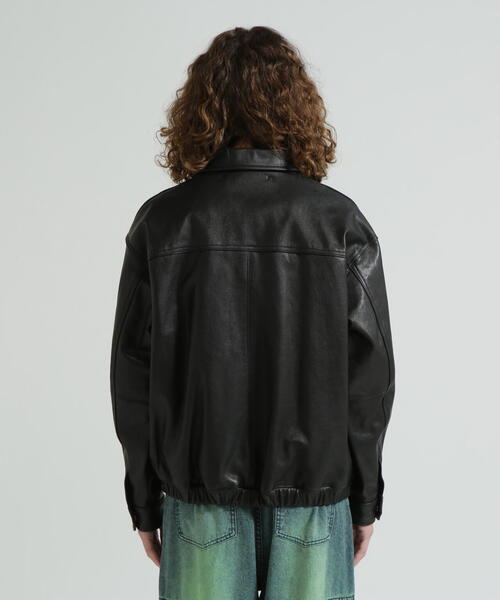 ブルゾン アウター 「直営店限定」GOAT VEGE SWING TOP/LEATHER JACKET レディースの画像