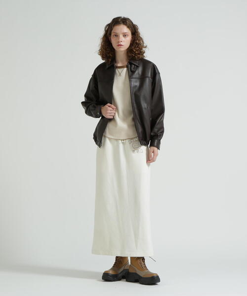 ブルゾン アウター 「直営店限定」GOAT VEGE SWING TOP/LEATHER JACKET レディースの画像