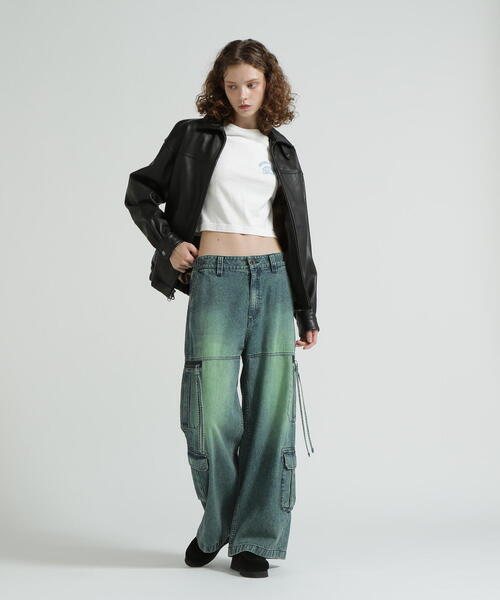 ブルゾン アウター 「直営店限定」GOAT VEGE SWING TOP/LEATHER JACKET レディースの画像