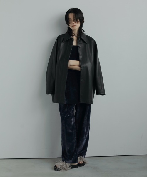 anuke（アンヌーク） パンツ Velvet Wide Pants レディース : ZOZOTOWN