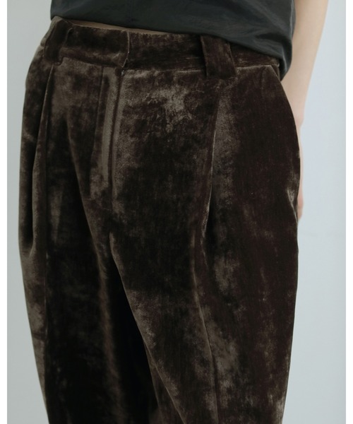 anuke（アンヌーク） パンツ Velvet Wide Pants レディース : ZOZOTOWN