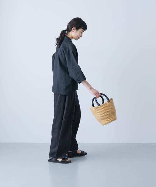 「かぐれ」 7分袖ブラウス FREE ブラック レディース_画像5