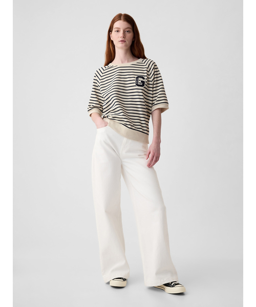 「GAP」 スウェットカットソー XX-SMALL ホワイト系その他 レディース_画像5