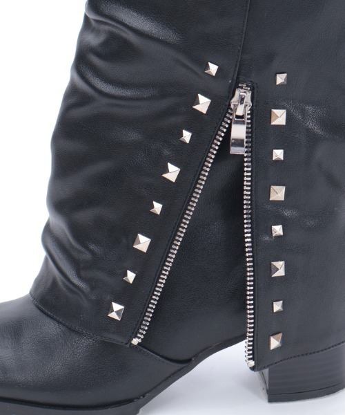 axes femme（アクシーズ ファム） ロング ブーツ スタッズ付カバー