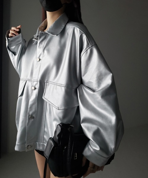 「me+em select」 ジャケット MEDIUM ベージュ レディース_画像3