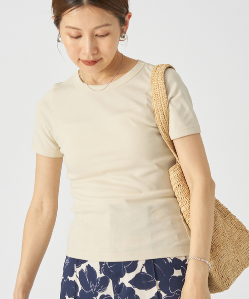 「IENA」 「flore flore」半袖Tシャツ FREE レッド レディースの画像