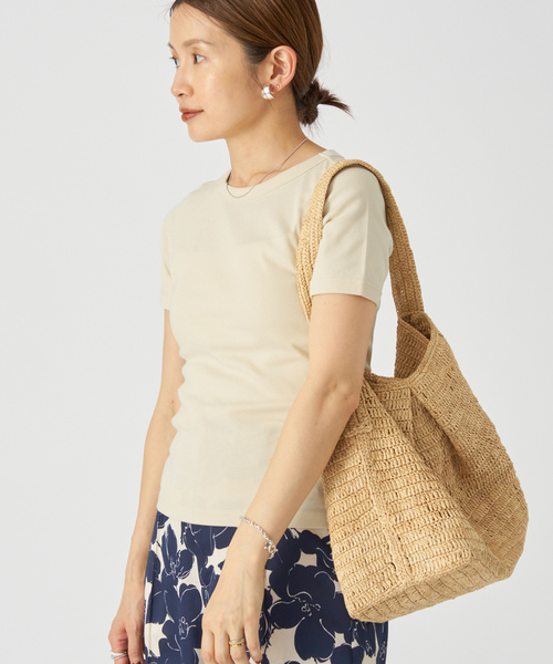 「IENA」 「flore flore」半袖Tシャツ FREE レッド レディースの画像