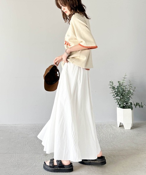 「classicalelf」 ロングスカート SMALL ピンクベージュ レディース_画像6