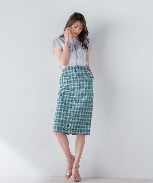 「QUEENS COURT」 タイトスカート S グリーン レディース_画像7