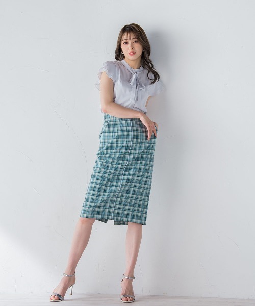 「QUEENS COURT」 タイトスカート S グリーン レディース_画像9