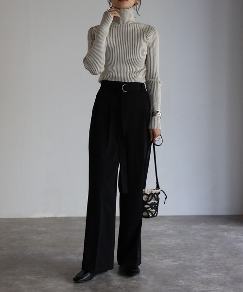 「Bonjour Sagan」 長袖ニット FREE キナリ レディース_画像9