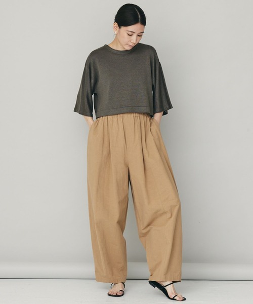 「Curensology」 7分袖ニット FREE ブルー レディース_画像2