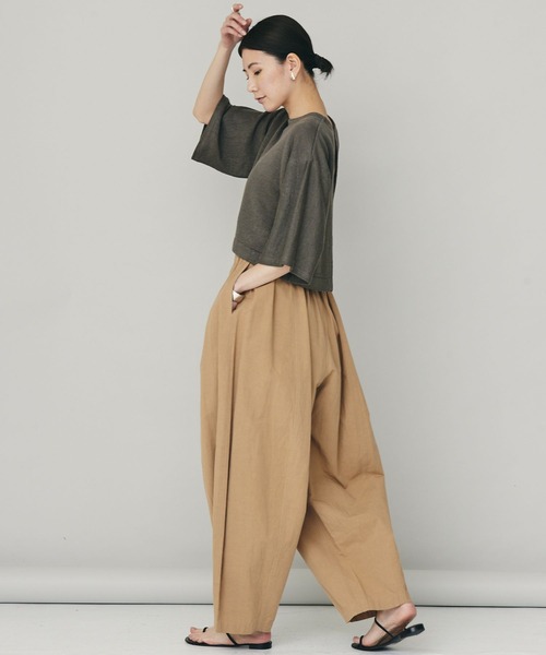 「Curensology」 7分袖ニット FREE ブルー レディース_画像3