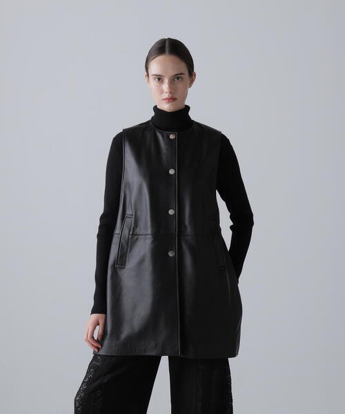 ADORE（アドーア） ジャケット ノーカラージャケット ゴートレザー