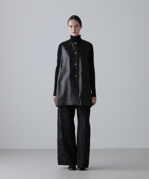 ADORE（アドーア） ジャケット ノーカラージャケット ゴートレザー