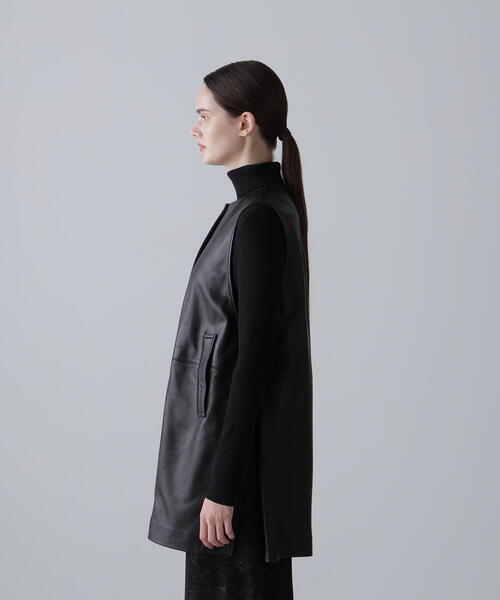 ADORE（アドーア） ジャケット ノーカラージャケット ゴートレザー