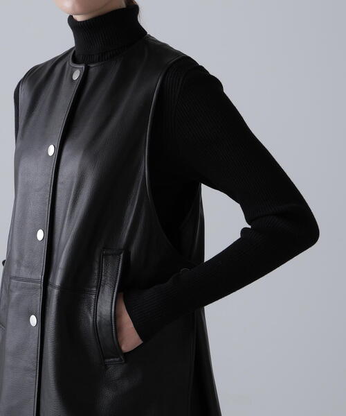 ADORE（アドーア） ジャケット ノーカラージャケット ゴートレザー