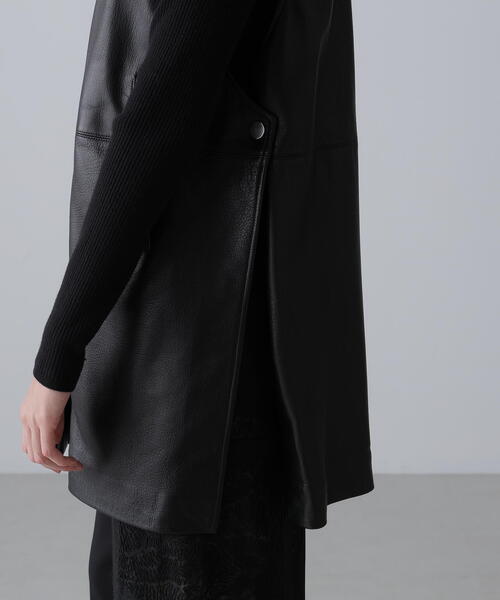 ADORE（アドーア） ジャケット ノーカラージャケット ゴートレザー