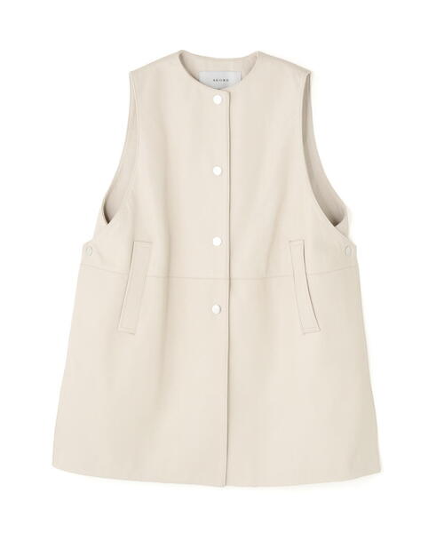 ADORE（アドーア） ジャケット ノーカラージャケット ゴートレザー