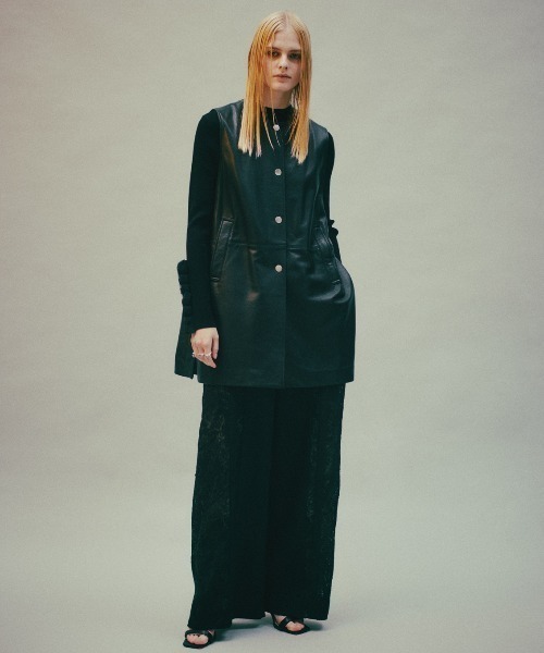 ADORE（アドーア） ジャケット ノーカラージャケット ゴートレザー