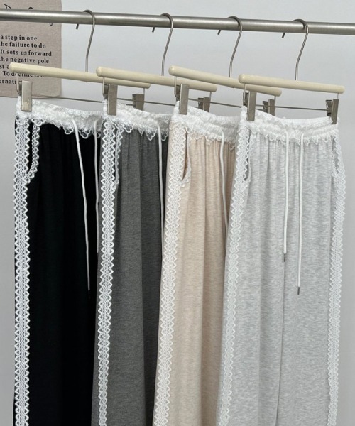 「Riff」 イージーパンツ S ライトグレー レディース_画像2