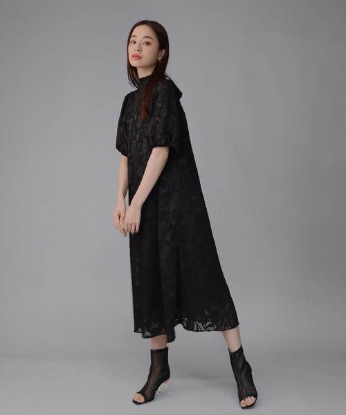 「J by blue」 半袖ワンピース LARGE ダークブラウン レディースの画像