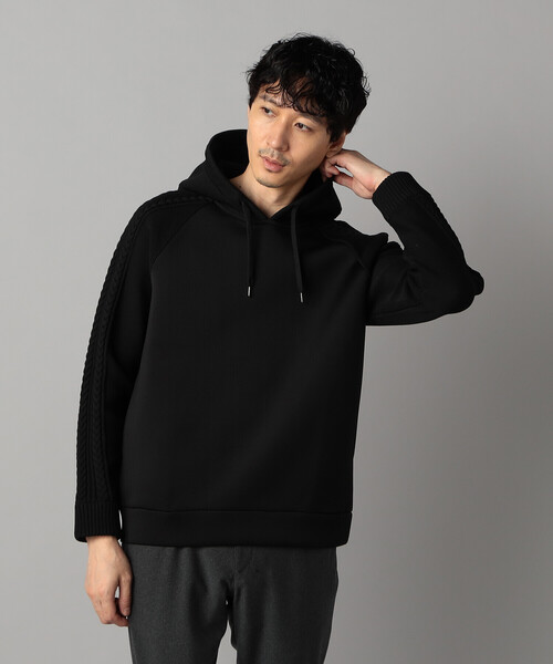 コムサ・メン（COMME CA MEN）/ニットコンビ プルオーバーパーカ COMME CA MEN（コムサメン） パーカー ニットコンビ プルオーバー