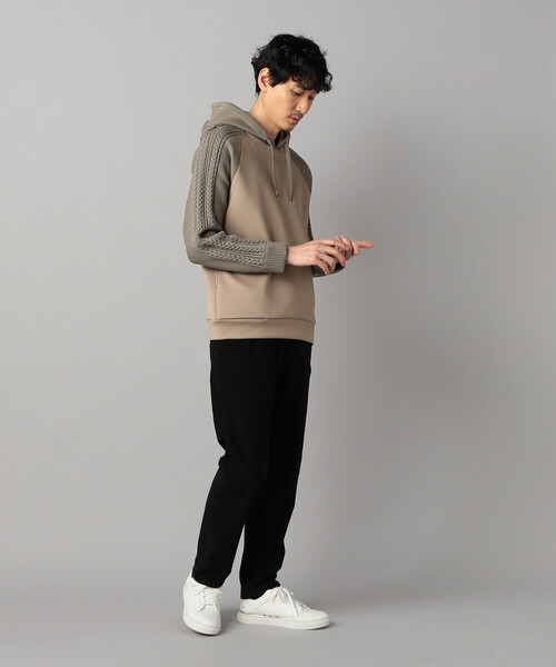 コムサ・メン（COMME CA MEN）/ニットコンビ プルオーバーパーカ COMME CA MEN（コムサメン） パーカー ニットコンビ プルオーバー