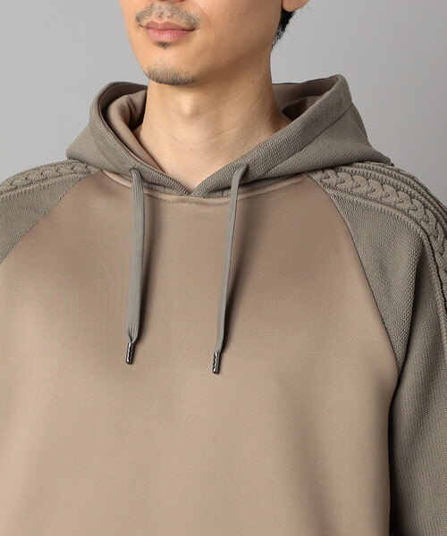 COMME CA MEN（コムサメン） パーカー ニットコンビ プルオーバー