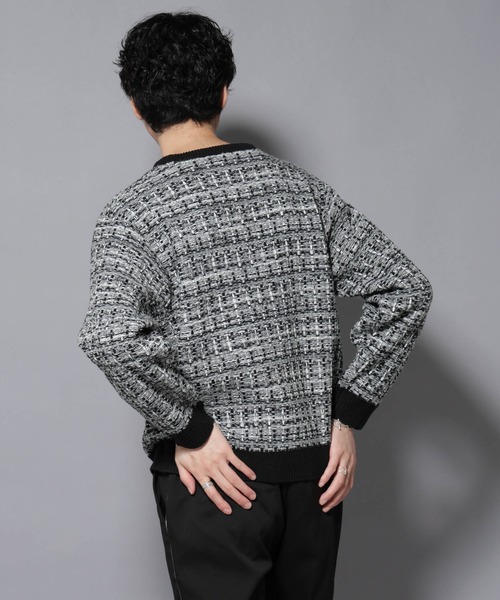 NANO universe（ナノ・ユニバース） セーター ニット ツイード