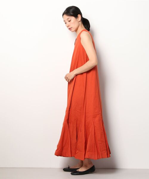 「MARIHA」 ノースリーブワンピース 36S オリーブ レディース_画像2