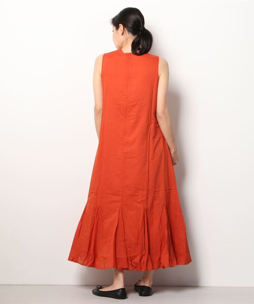 「MARIHA」 ノースリーブワンピース 36S オリーブ レディース_画像3