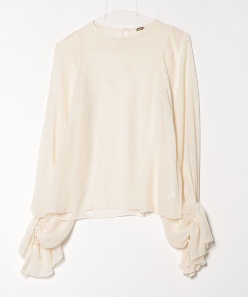 deuxiemeclasse ブラウス ホワイト MUSE de Deuxieme Classe 「MUSE classe」 長袖ブラウス - ホワイト