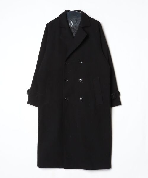 Lサイズブラックコート LAKOLE（ラコレ） チェスターコート MEDIUM ブラック メンズ