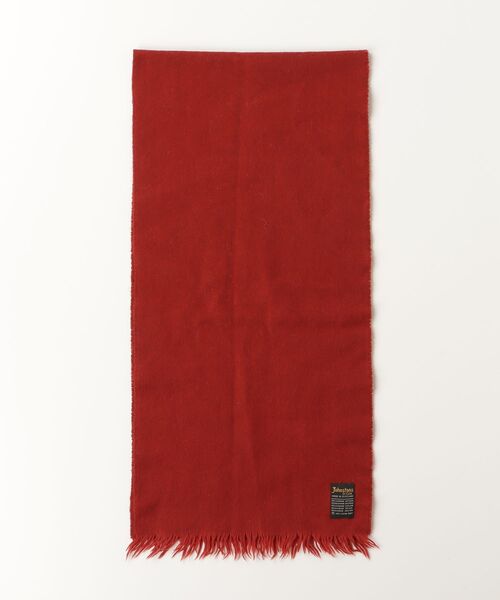 Johnstons of Elgin カシミヤ　マフラー レッド Johnstons of Elgin カシミヤ100%マフラー レッド 英国製 - メルカリ
