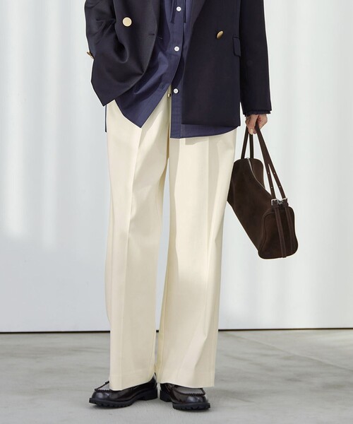 ワイドパンツ ジーンズ デニム デニムパンツ 「size SHORT/TALLあり」ニーハイフレアパンツ デニム 2 ストレッチ レディースの画像