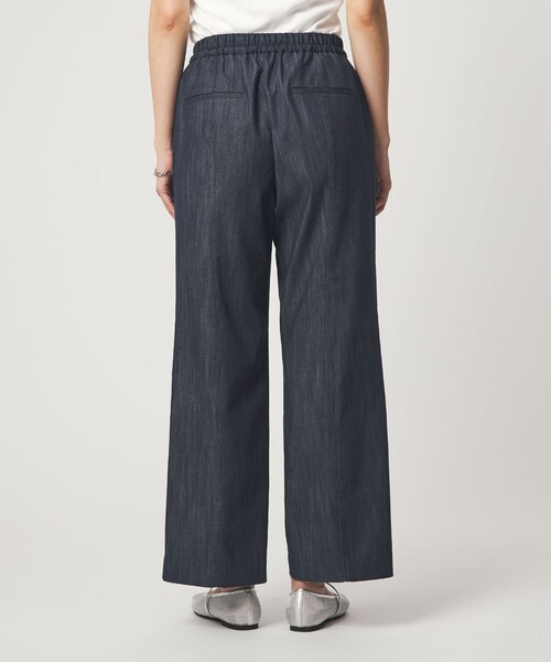 ワイドパンツ ジーンズ デニム デニムパンツ 「size SHORT/TALLあり」ニーハイフレアパンツ デニム 2 ストレッチ レディースの画像