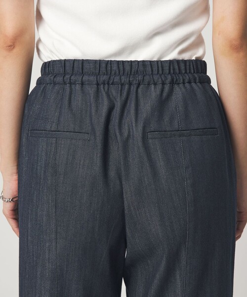 ワイドパンツ ジーンズ デニム デニムパンツ 「size SHORT/TALLあり」ニーハイフレアパンツ デニム 2 ストレッチ レディースの画像