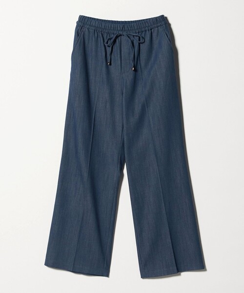 ワイドパンツ ジーンズ デニム デニムパンツ 「size SHORT/TALLあり」ニーハイフレアパンツ デニム 2 ストレッチ レディースの画像
