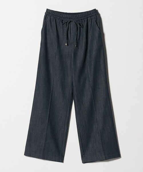 ワイドパンツ ジーンズ デニム デニムパンツ 「size SHORT/TALLあり」ニーハイフレアパンツ デニム 2 ストレッチ レディースの画像