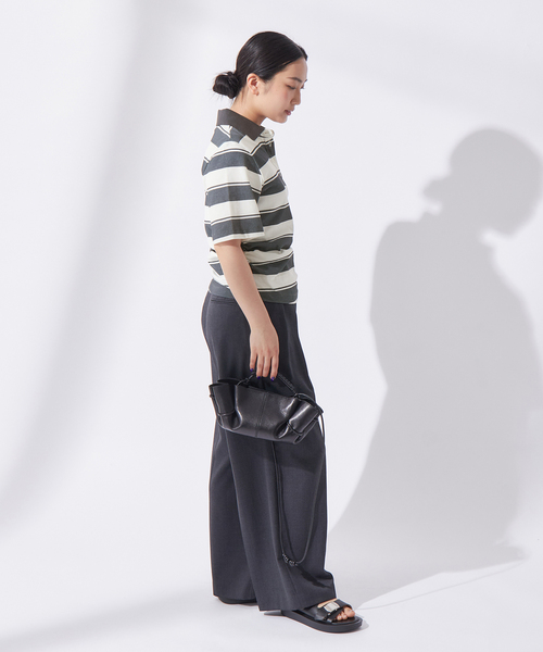 「BAUM UND PFERDGARTEN」 半袖ポロシャツ SMALL ネイビー レディース_画像3