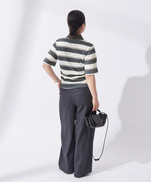 「BAUM UND PFERDGARTEN」 半袖ポロシャツ SMALL ネイビー レディース_画像4