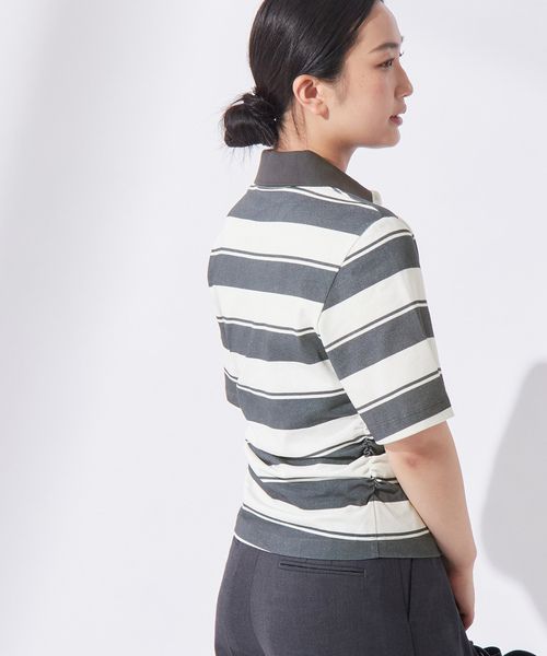 「BAUM UND PFERDGARTEN」 半袖ポロシャツ SMALL ネイビー レディース_画像5