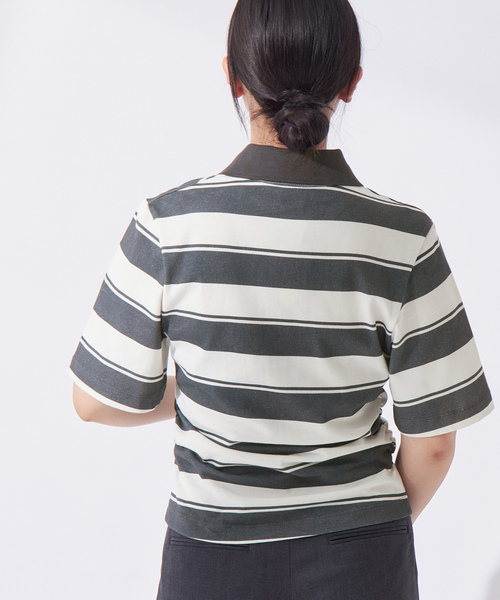 「BAUM UND PFERDGARTEN」 半袖ポロシャツ SMALL ネイビー レディース_画像6