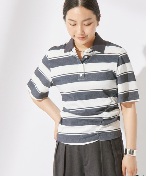 「BAUM UND PFERDGARTEN」 半袖ポロシャツ SMALL ネイビー レディース_画像7