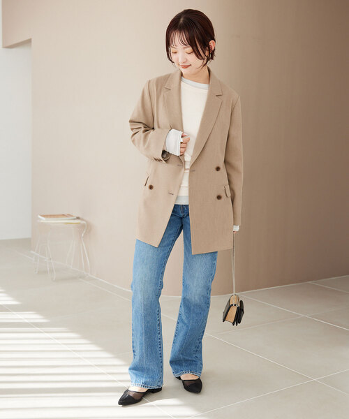 SLOBE IENA（スローブイエナ） テーラードジャケット 38 ベージュ