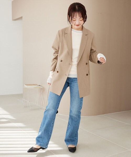 SLOBE IENA（スローブイエナ） テーラードジャケット 38 ベージュ