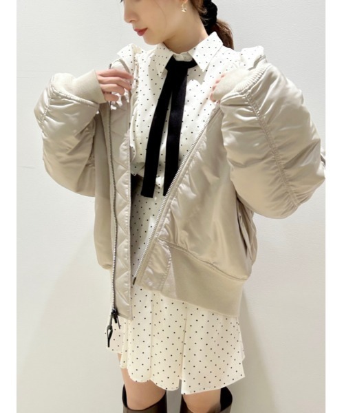 「Alpha Industries」 ブルゾン「snidelコラボ」 0 ブラウン レディース_画像4