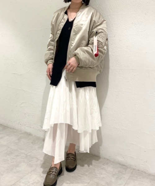 「Alpha Industries」 ブルゾン「snidelコラボ」 0 ブラウン レディース_画像6